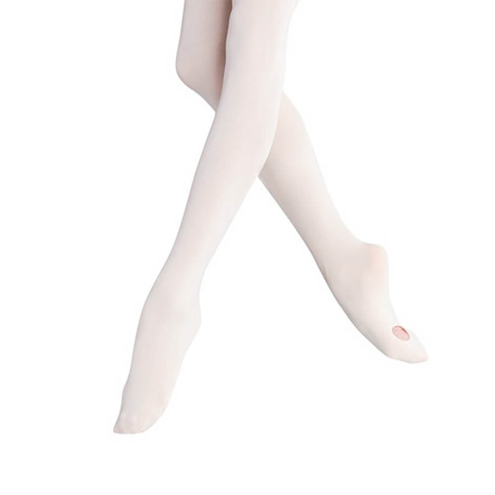 White Trainsition Ballet Dance Socks Leggings
