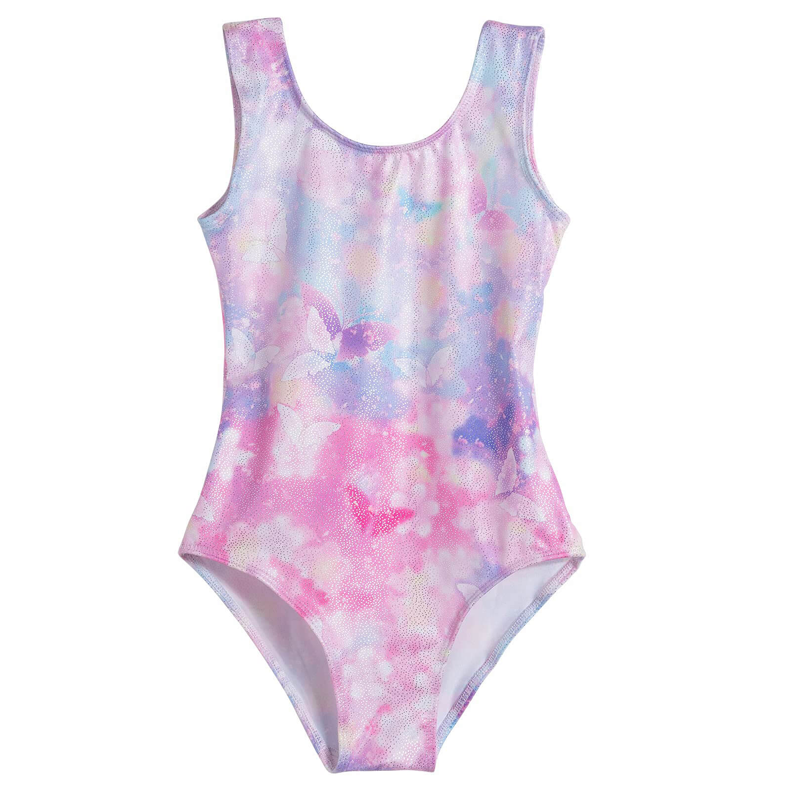 Girls Leotards for Gymnastics Pink Blue Butterfly – Domusgo