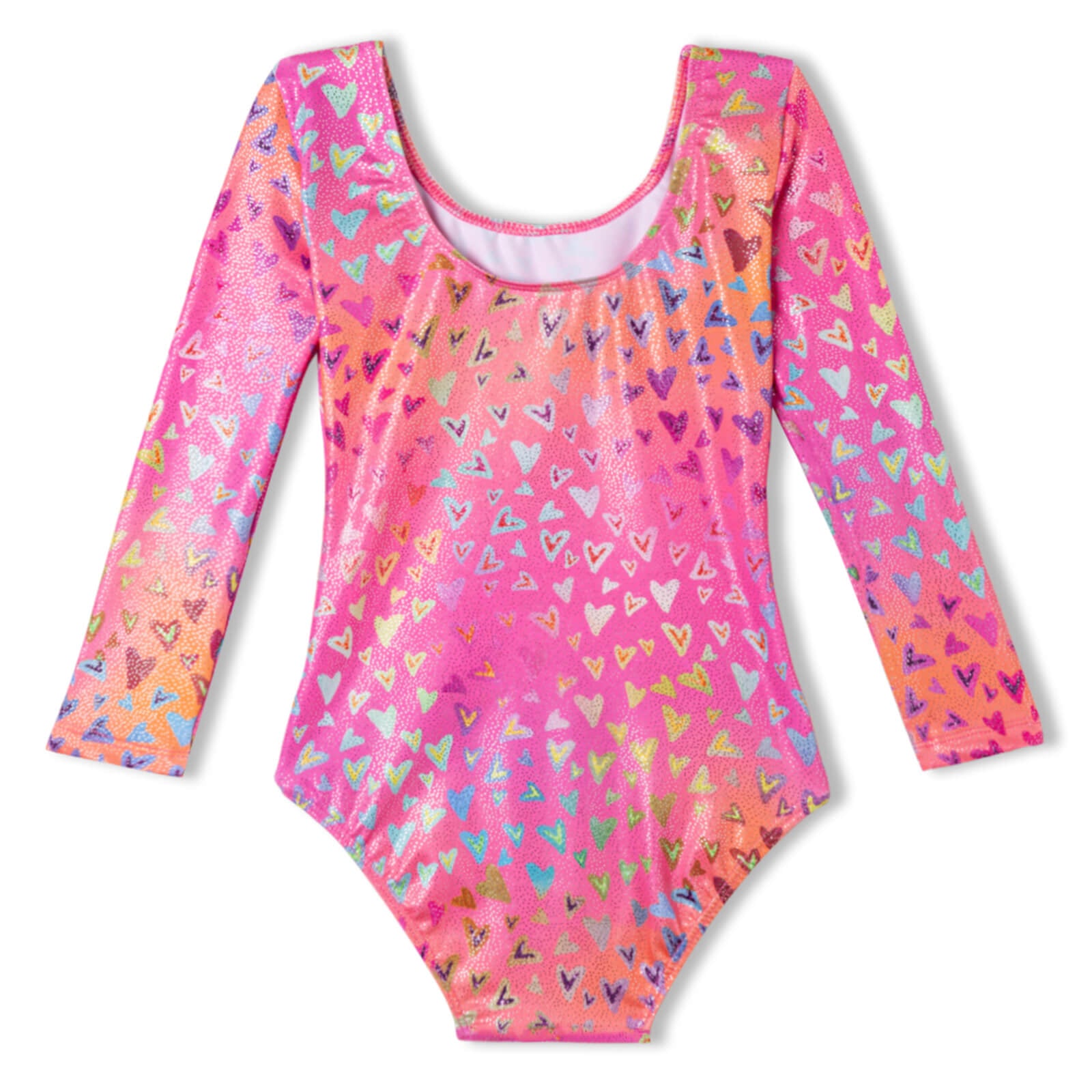 Pink Girls Gymnastic Leotards Dancing Longsleeve – Domusgo